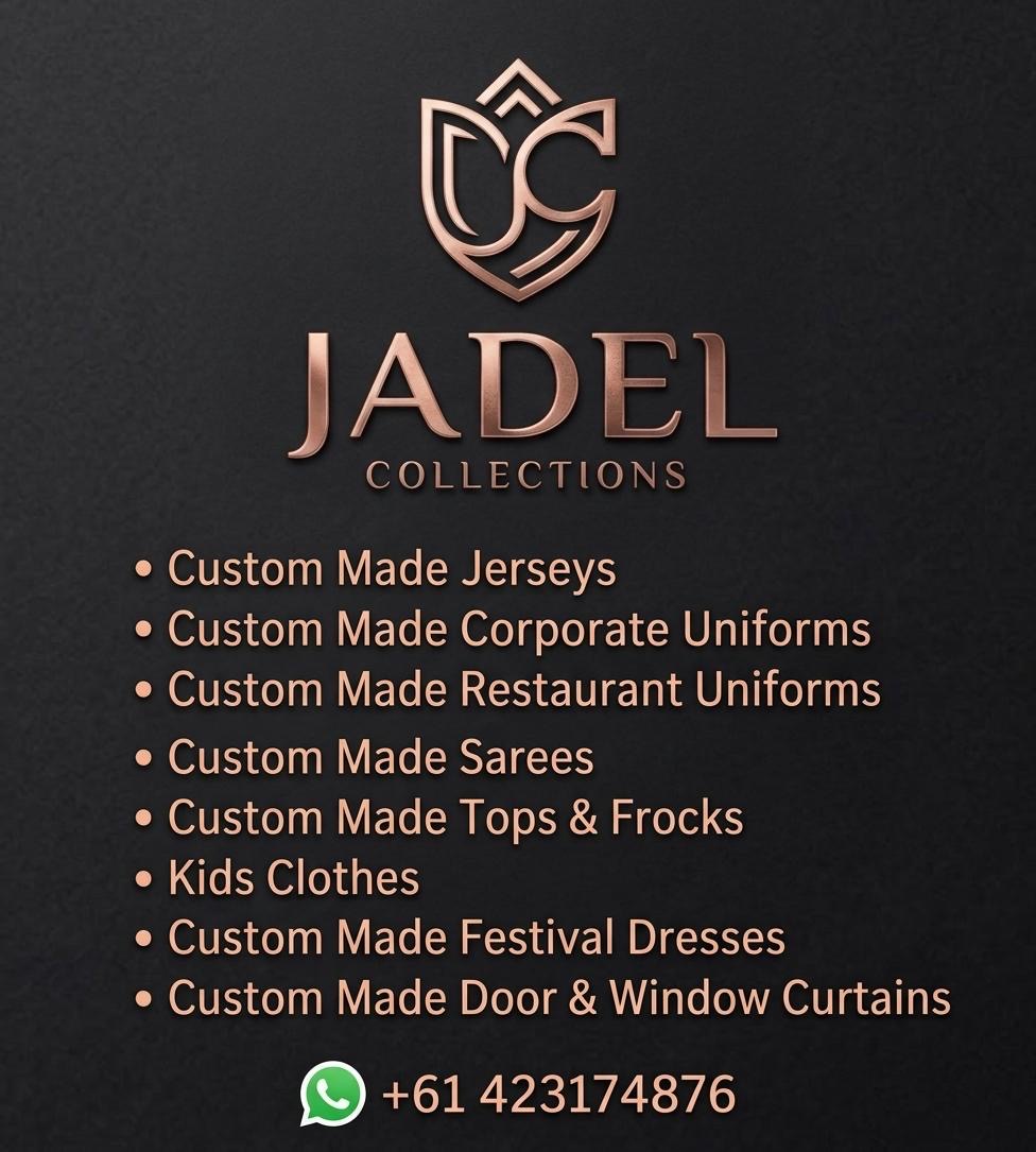 Jadel Collections rose-gold monogram and wordmark
